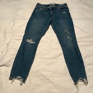 Abercrombie mid Rise Supper skinny ankle Women’s blue jeans